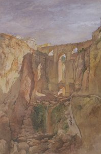 The Gorge, Ronda, Spanyolország (wc és gouache papíron)